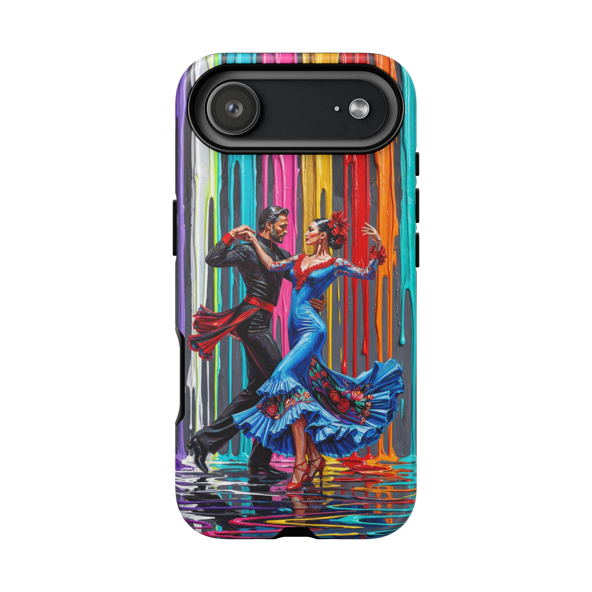 Colorful Tango iPhone Case | Vibrant Dancing Couple Art Protection