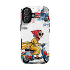 Vintage Vespa Granny iPhone Case | Retro Scooter Travel iPhone Cover