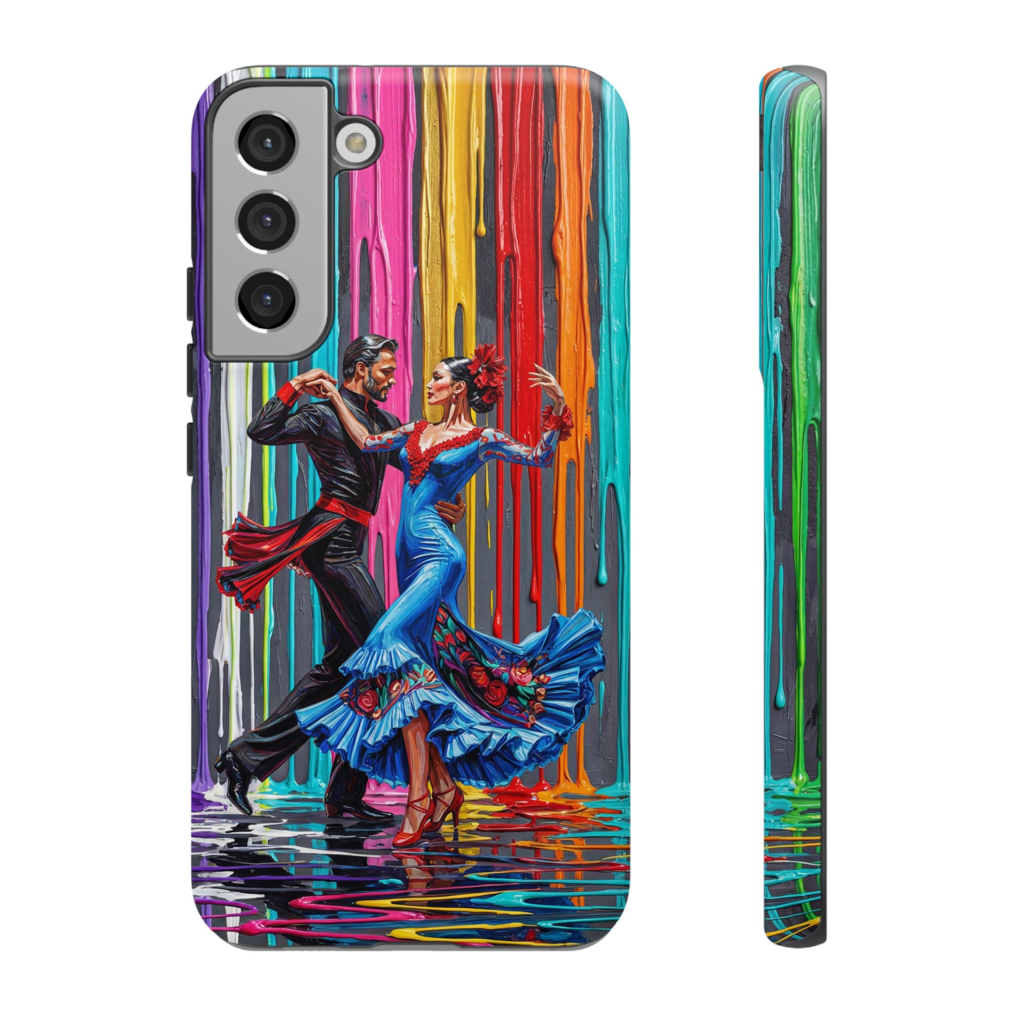 Colorful Tango Samsung Galaxy Phone Case | Vibrant Dancing Couple Art Protection