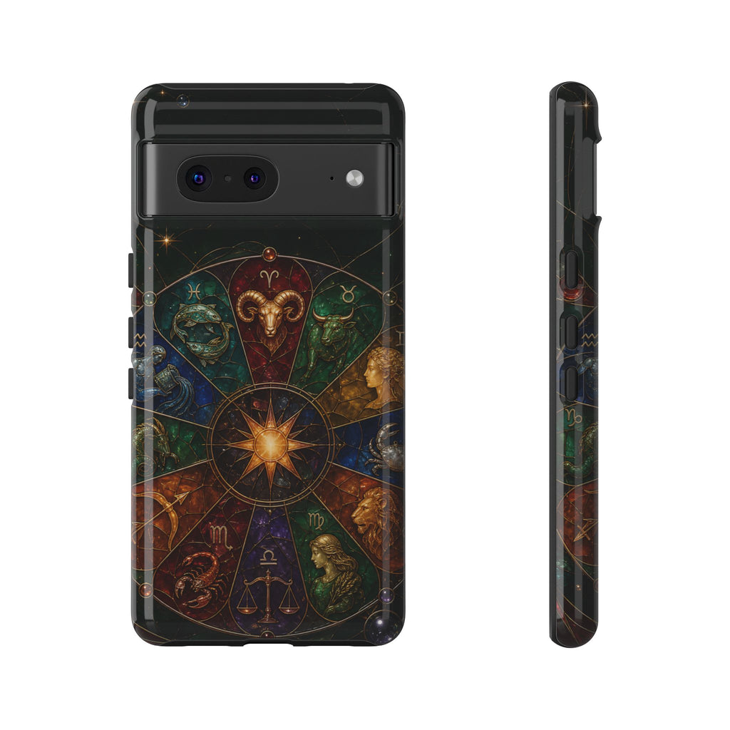Zodiac Wheel Google Pixel Phone Case | Celestial Astrology Phone Case