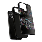 Neon Muscle Car iPhone Case | Retro City Nightscape