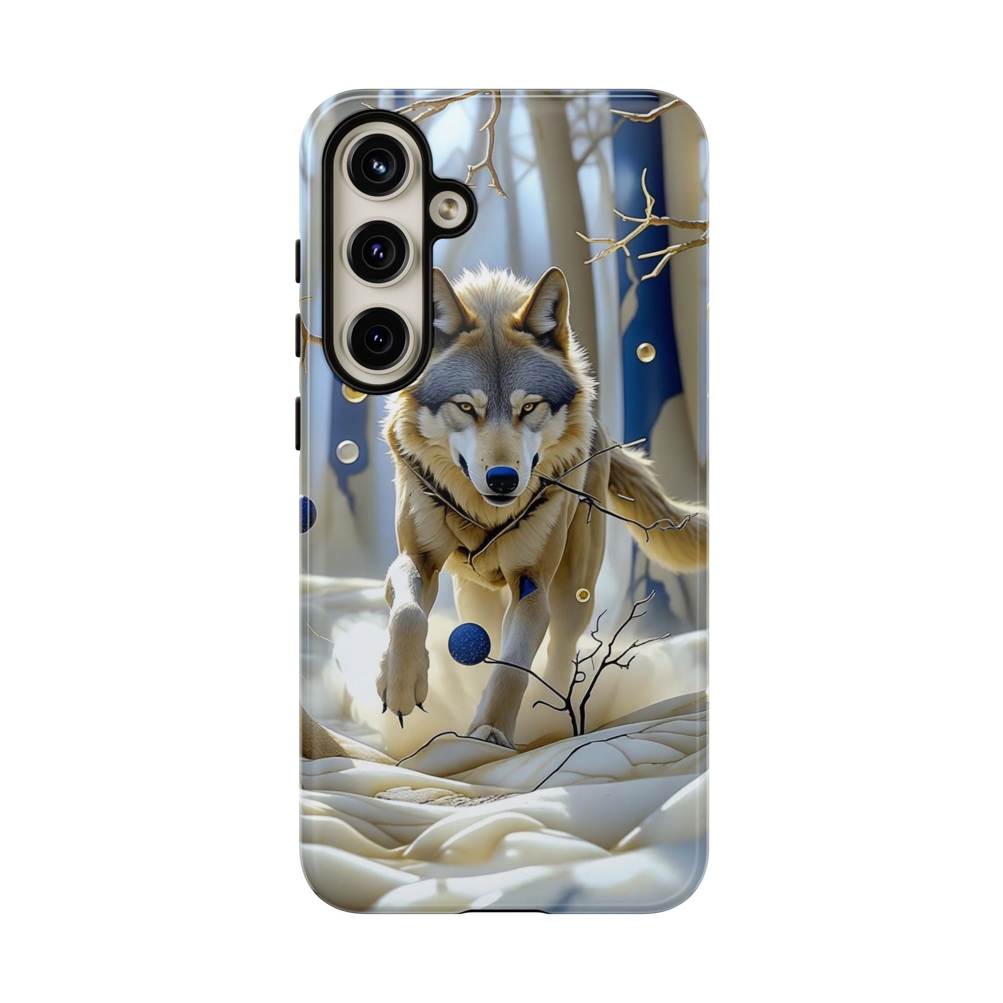 Wolf in Snow Samsung Galaxy Case — Rugged Wildlife