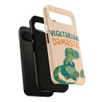 Cute Dinosaur Tough Google Pixel Phone Case | Whimsical Meditating Dino Cover