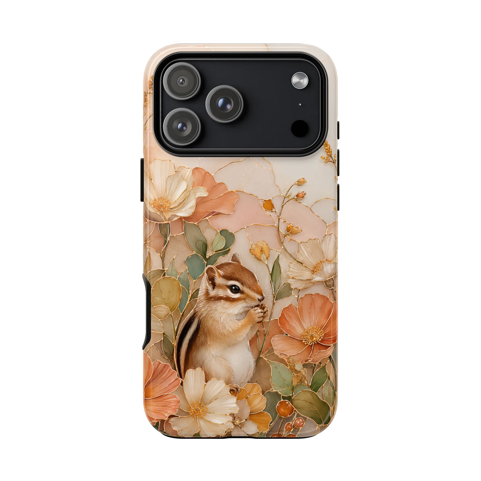 Chipmunk iPhone Case | Stained Glass Woodland Animal Case