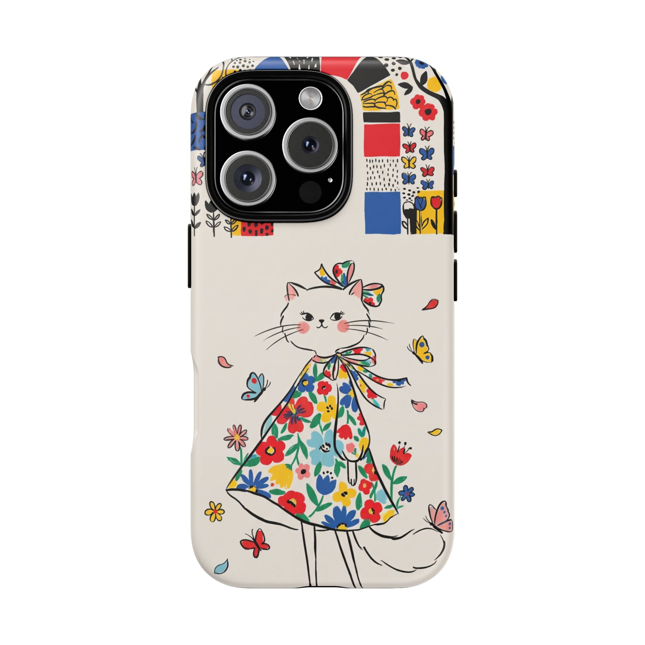Floral Kitty iPhone Case | Cute Cat