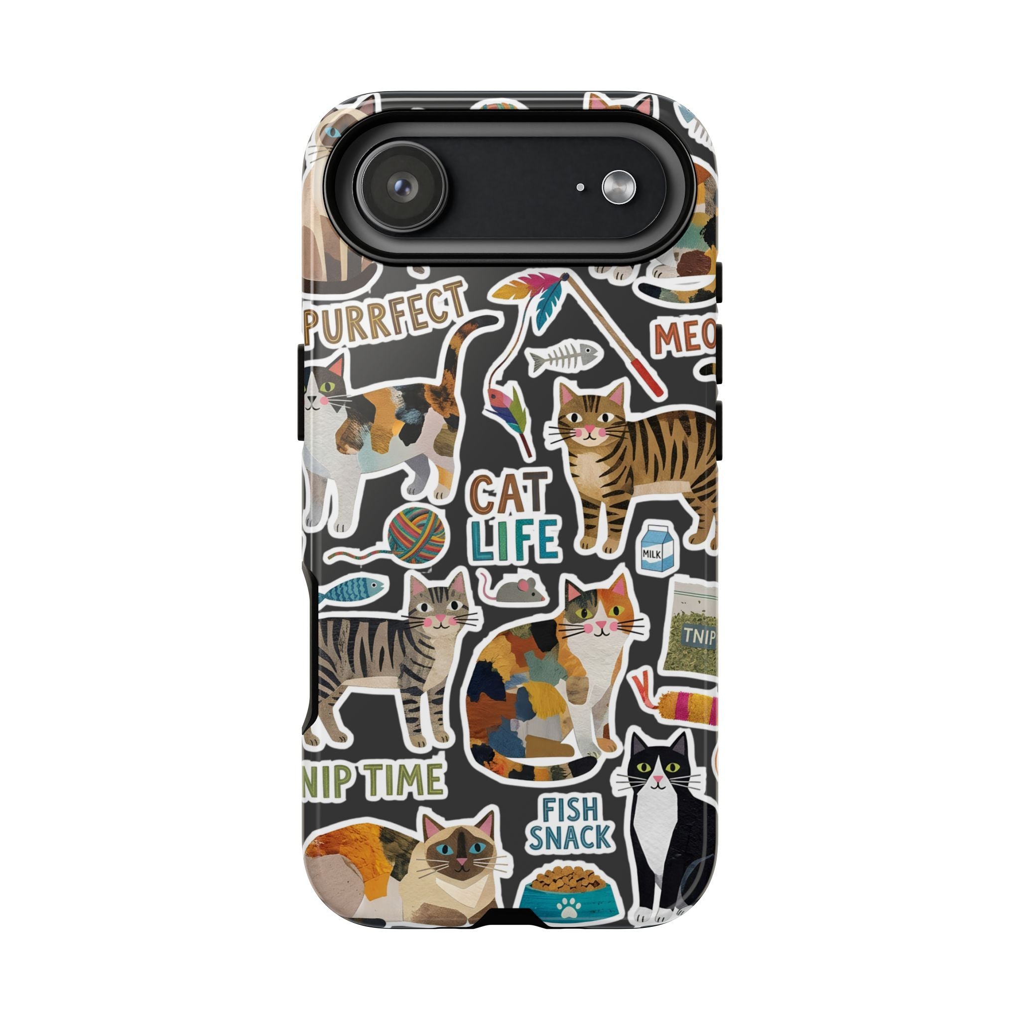 Cute Cats Sticker Tough iPhone Case