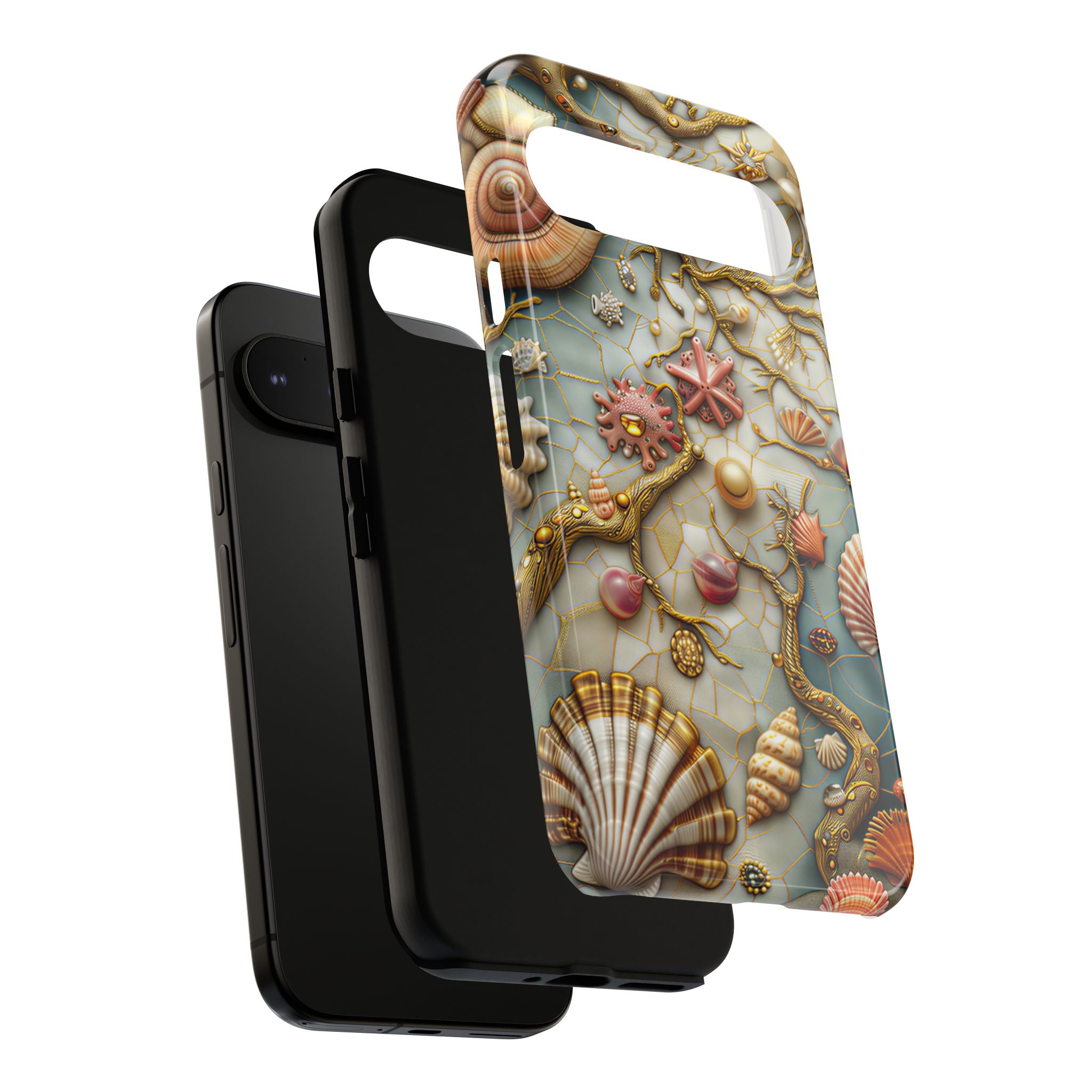 Decorative Seashell & Pearl Beach Design Google Pixel Case