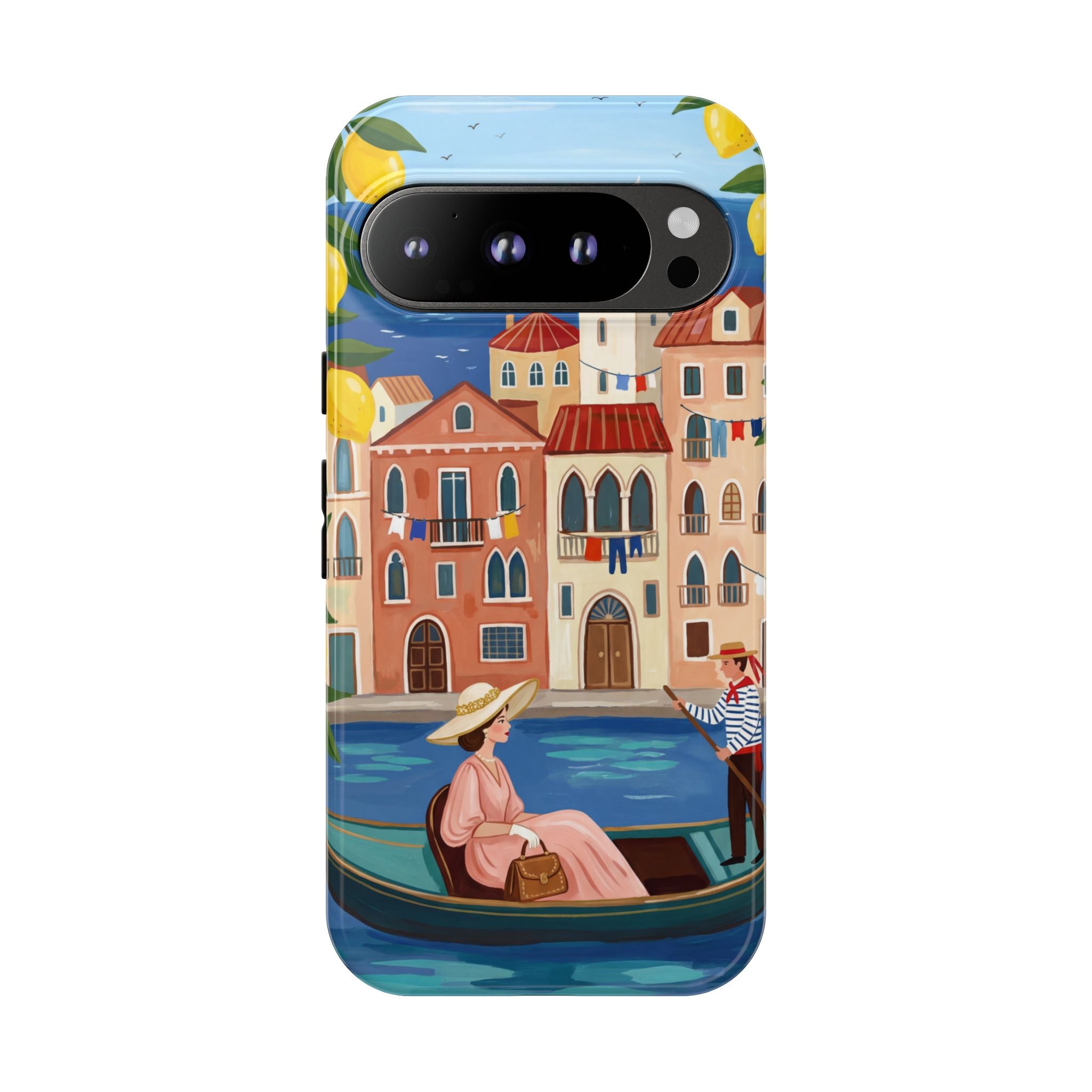 Venetian Gondola Google Pixel Phone Case | Lemon Coast Waterfront Travel