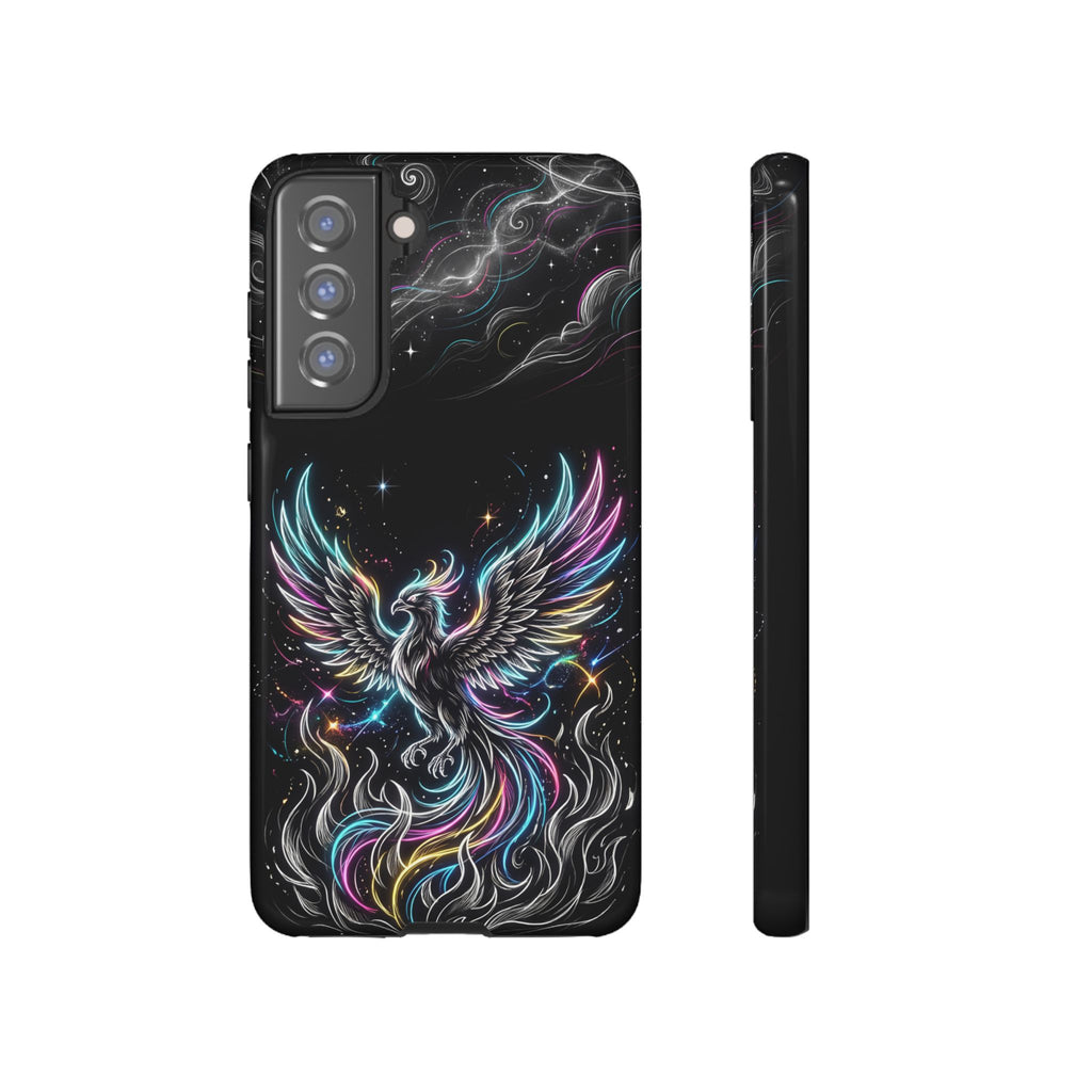Colorful Neon Phoenix Tough Samsung Galaxy Phone Case