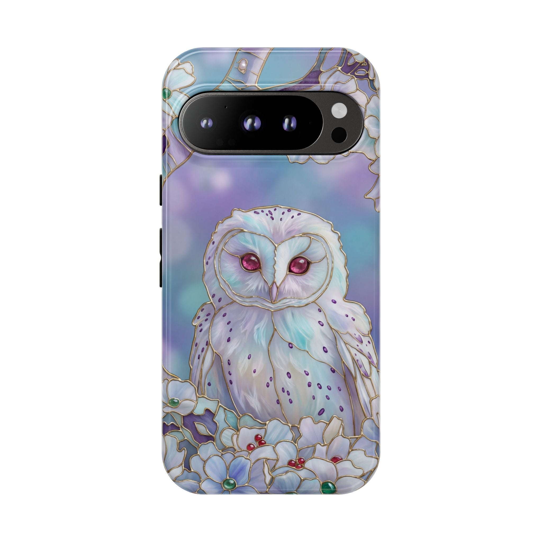 Pastel Floral  Mystical Barn Owl Google Pixel Case