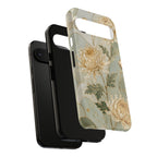 Chrysanthemum Google Pixel Phone Case | Vintage Floral Phone Case