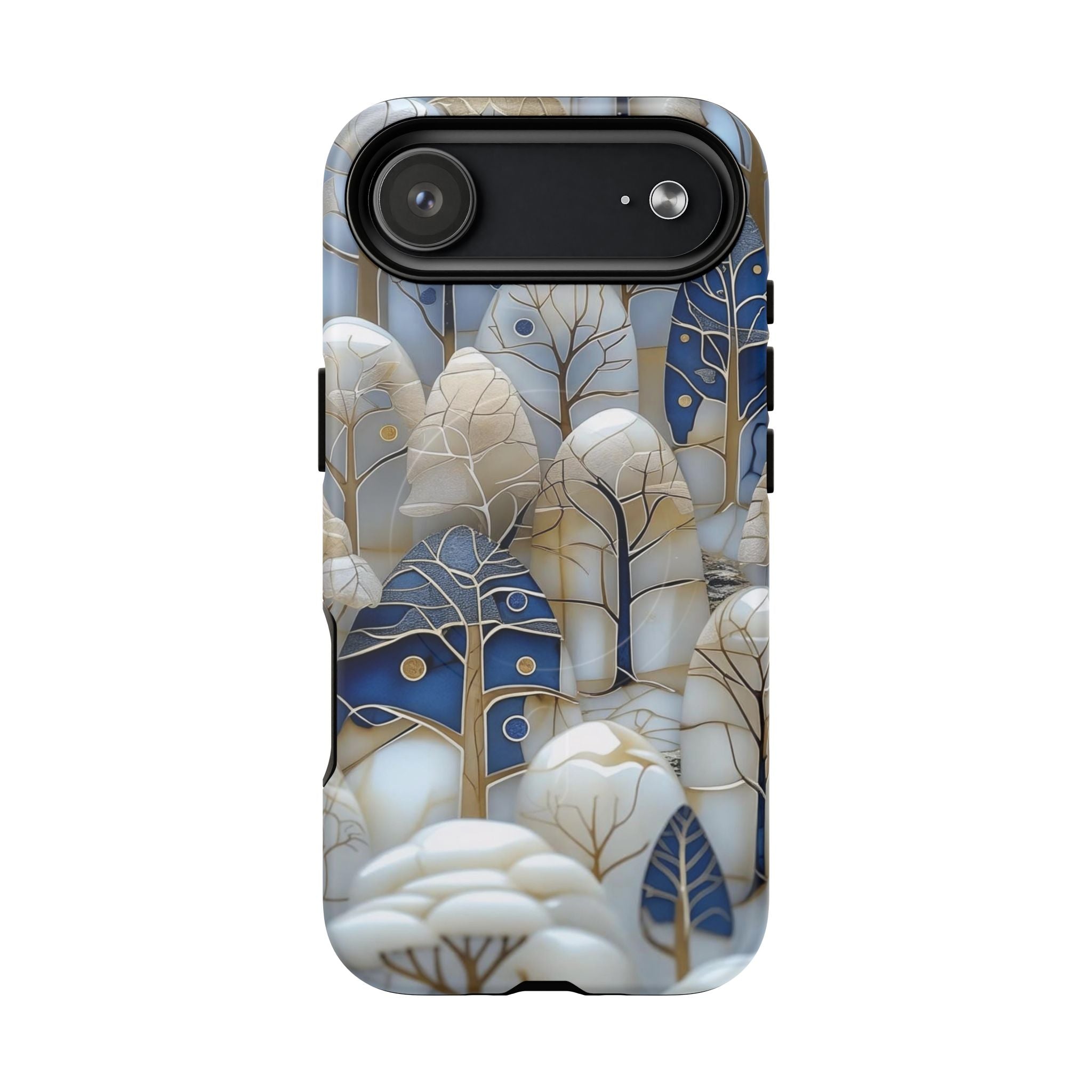 Blue Gold Forest Art MagSafe Case