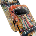 Cat in Colorful Top Hat Google Pixel Case — Whimsical Cat Art iPhone Case