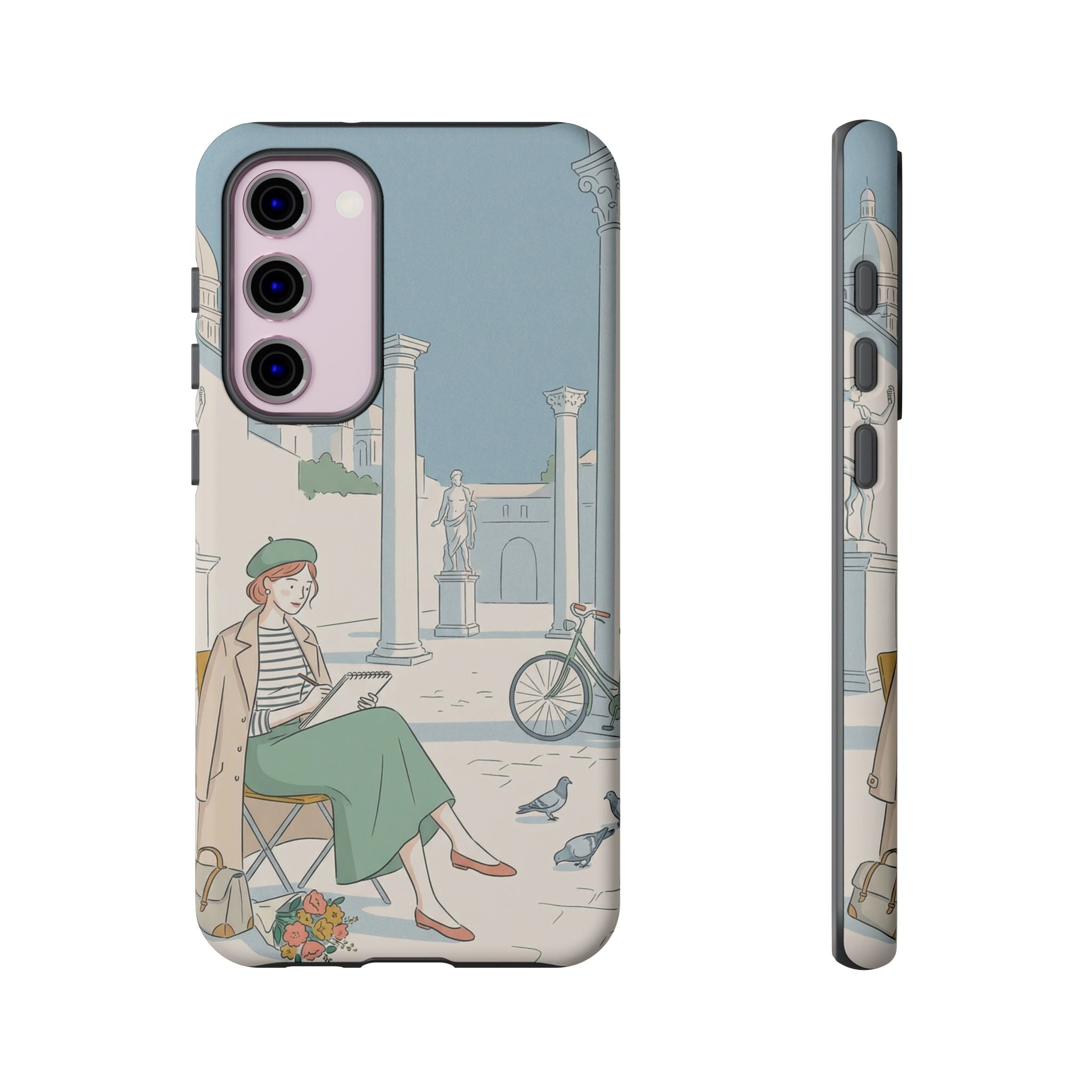 Florence Art Aesthetic Samsung Galaxy Phone Case | Renaissance Italy Travel Illustration