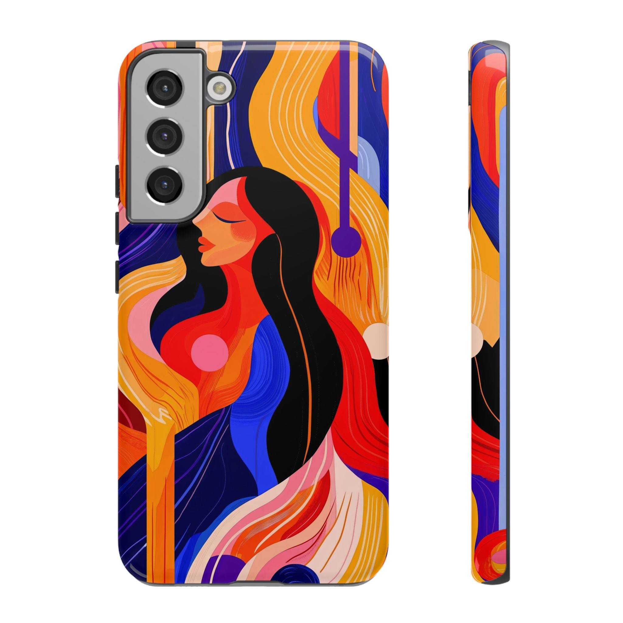 Abstract Colourful Woman Samsung Galaxy Tough Case | Vibrant Artistic