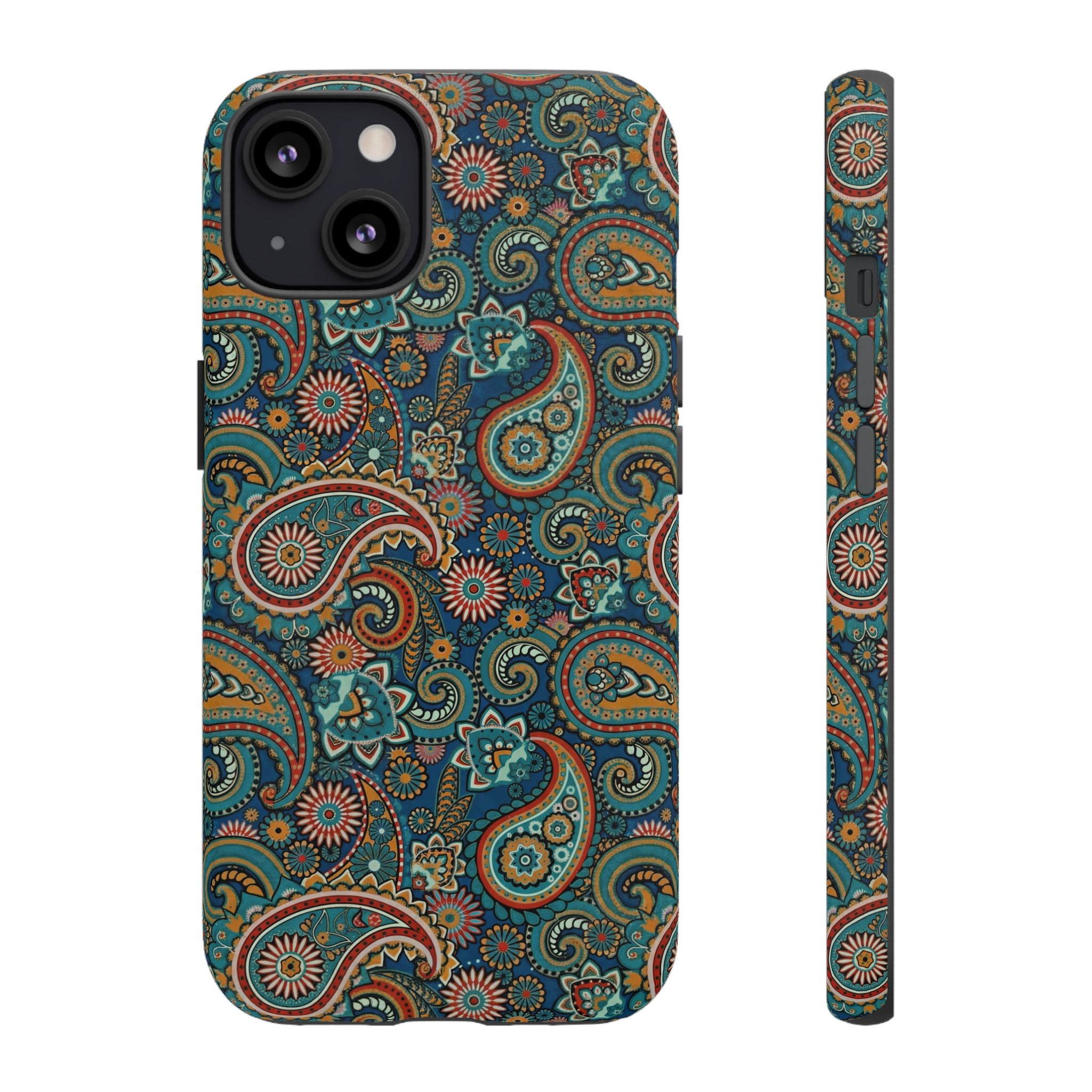 Batik Vibrant Paisley Protective Tough iPhone Case
