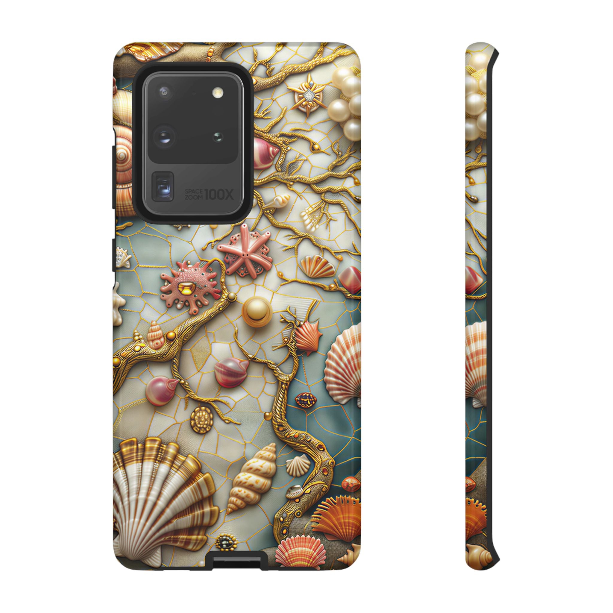 Decorative Seashell & Pearl Beach Design Samsung Galaxy Case