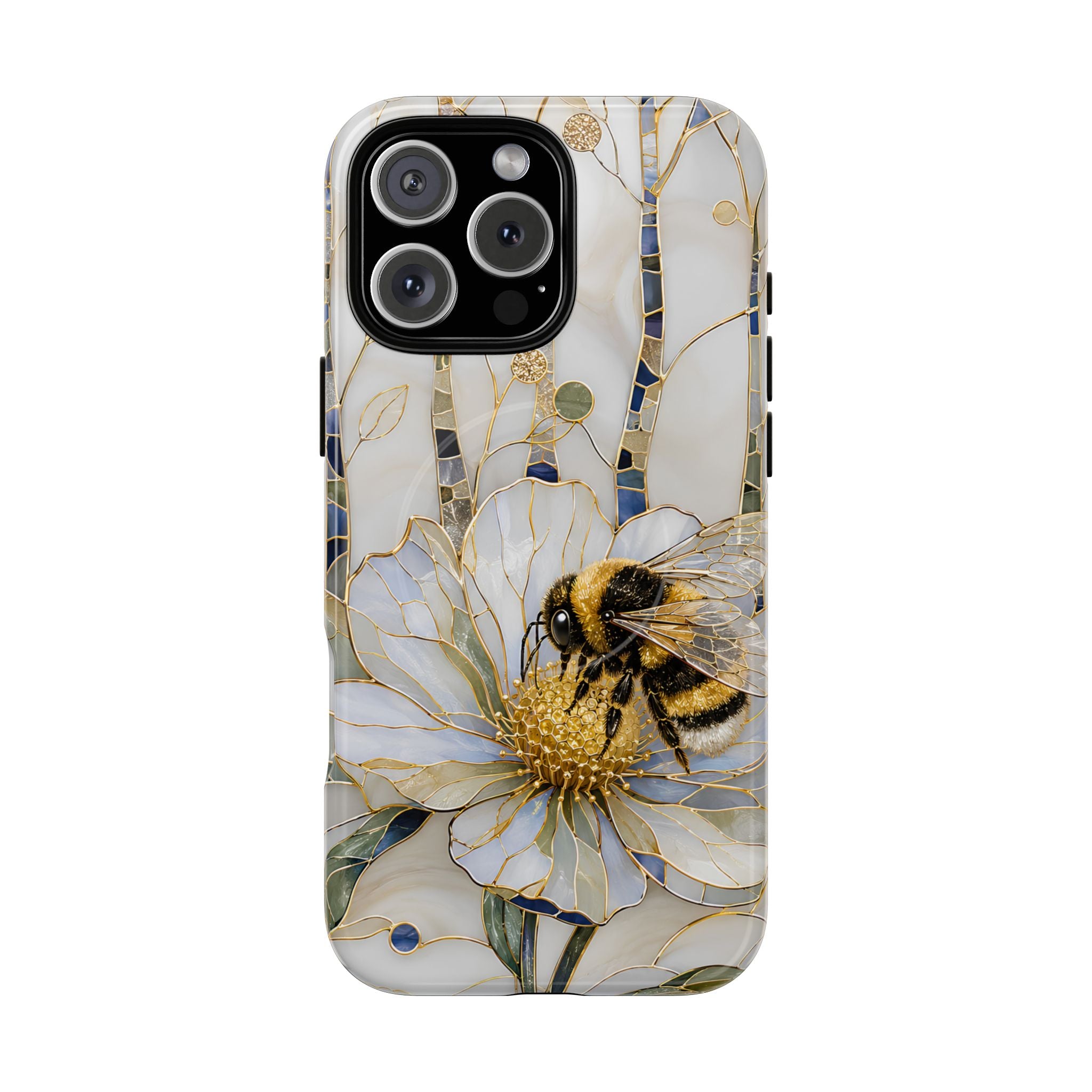 Bumblebee on White Flower Tough MagSafe Case