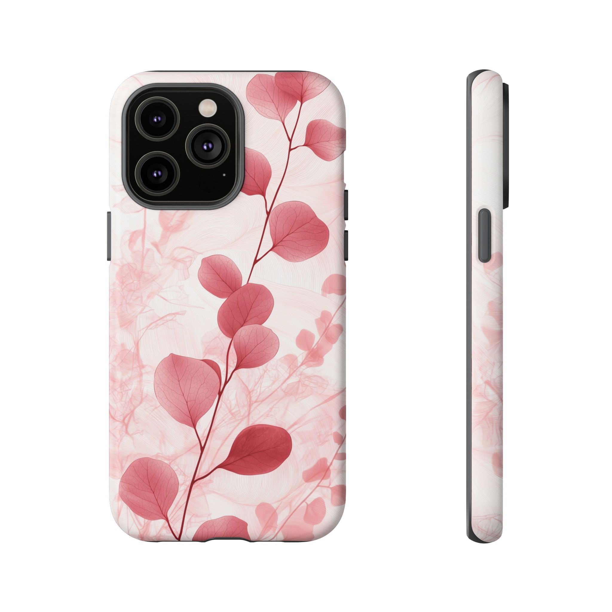 Pink Botanical Floral Eucalyptus iPhone Case