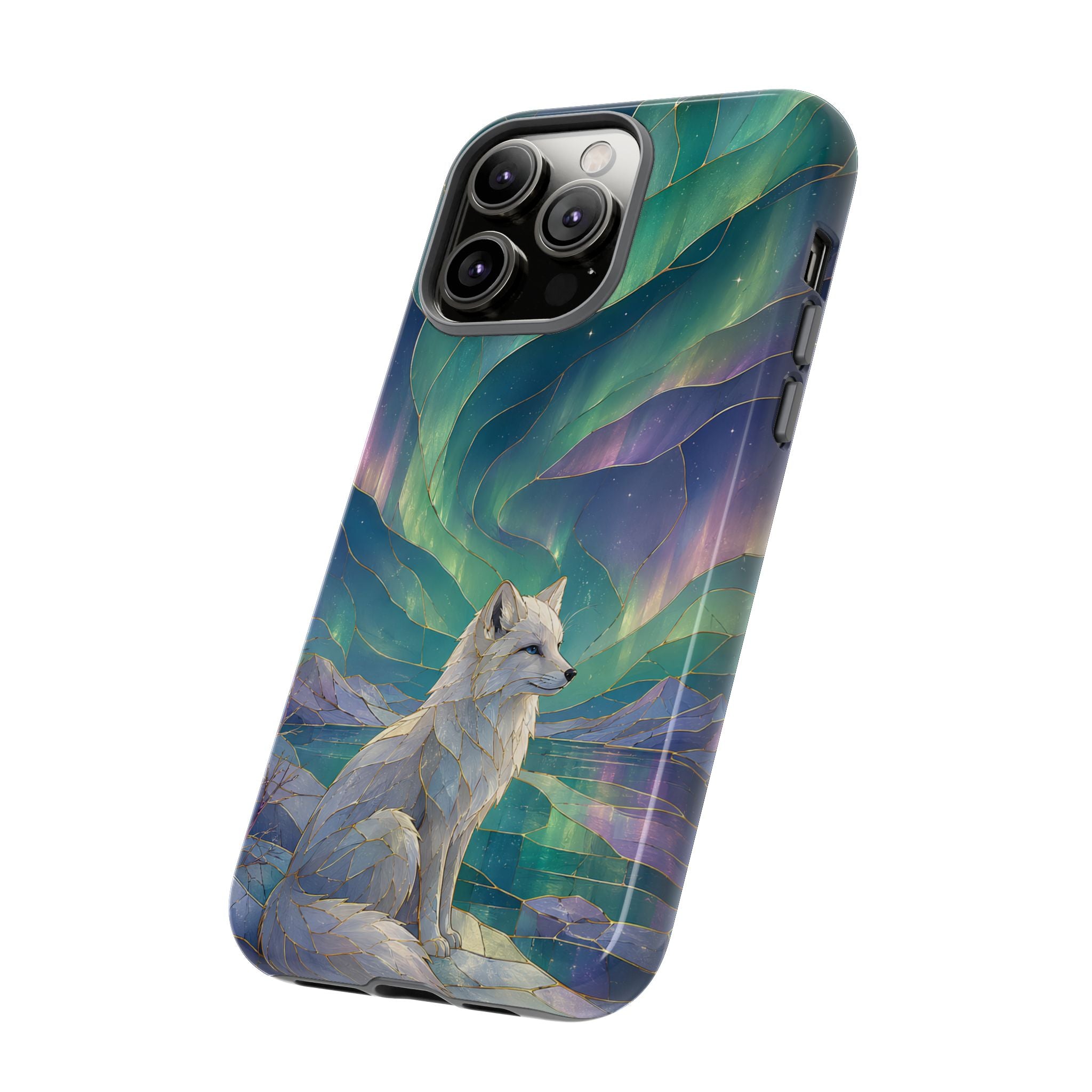 Arctic Fox iPhone Case | Northern Lights iPhone Case