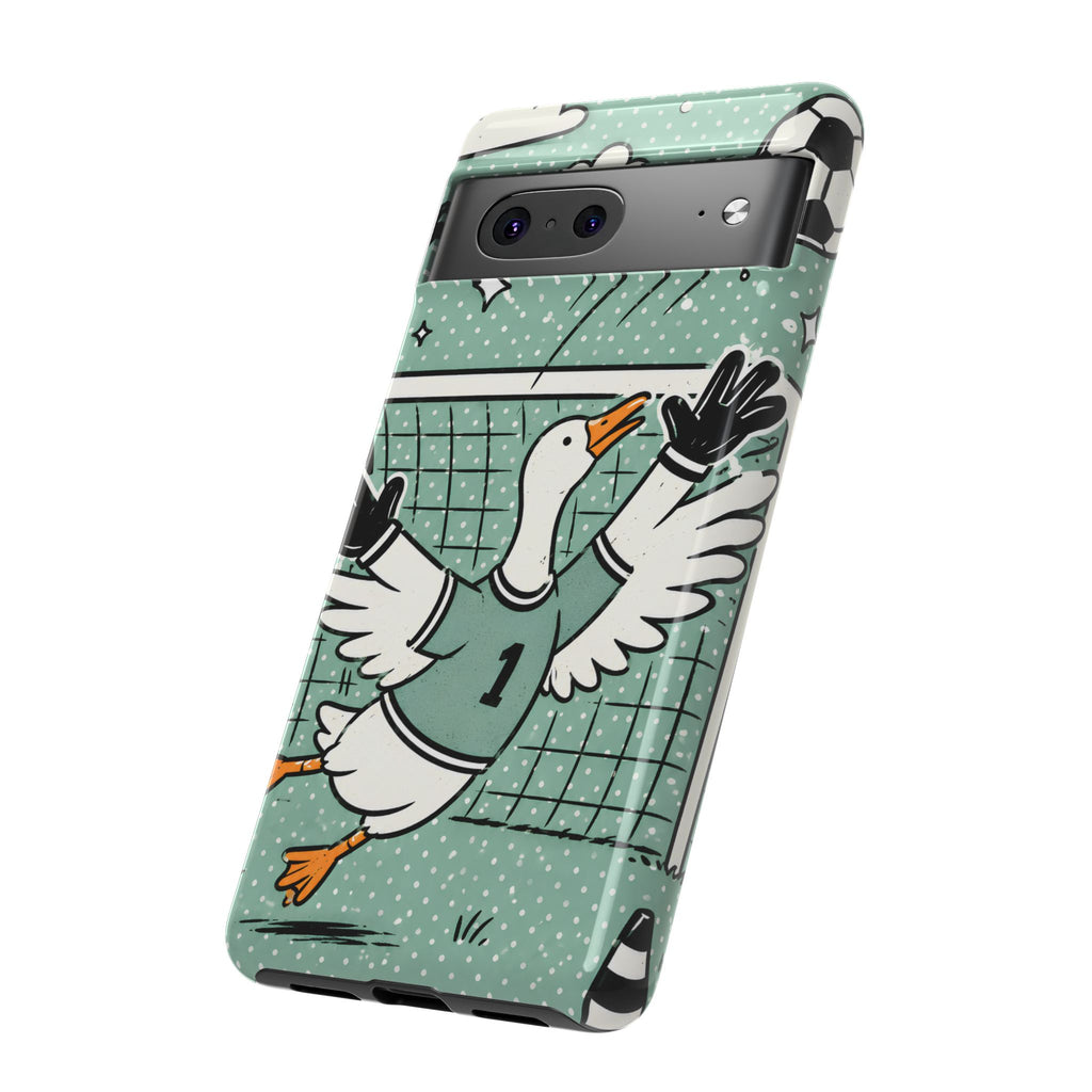 Goalkeeper Goose Google Pixel Phone Case | Funny Soccer Bird Cover