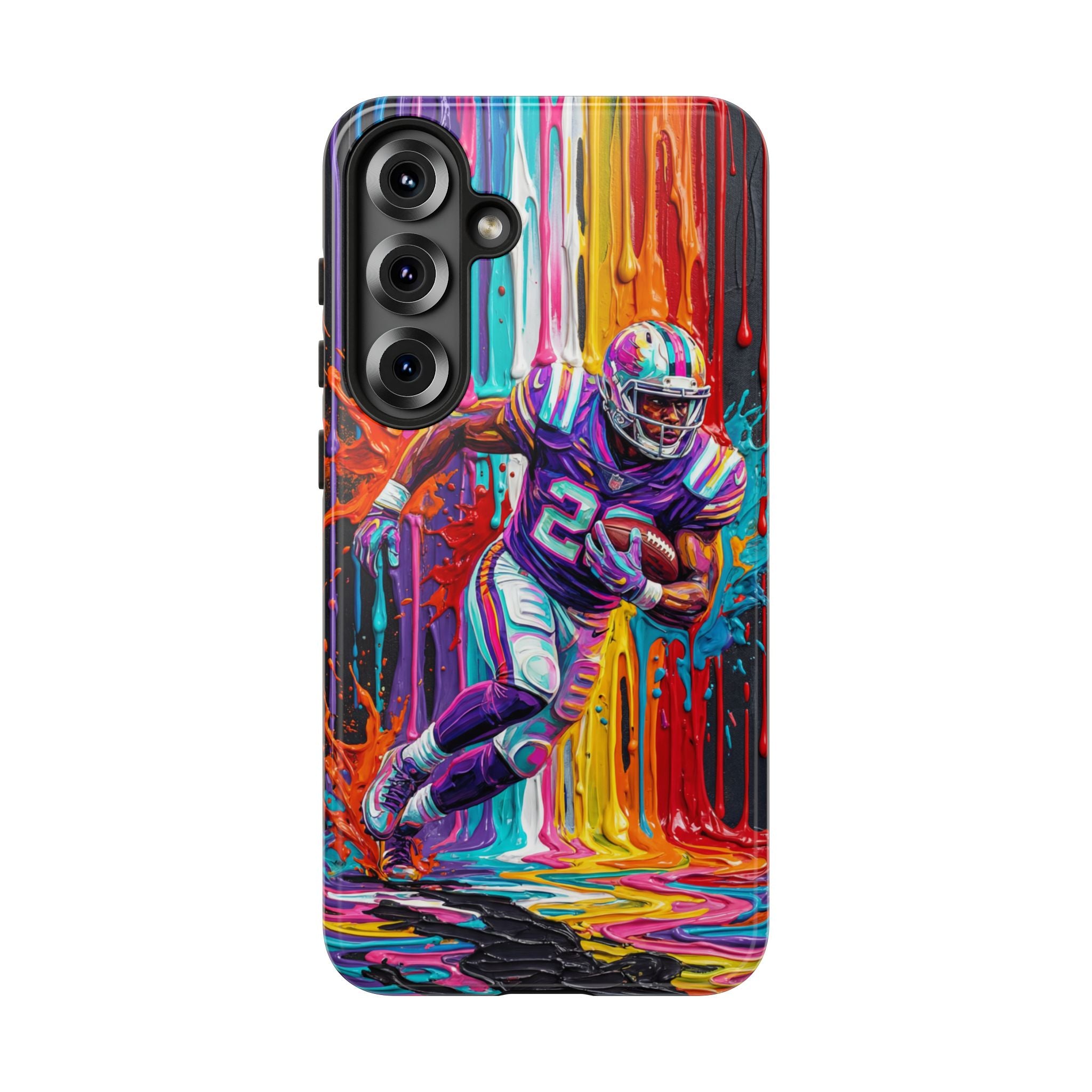 Vibrant American Football Runner Samsung Galaxy Phone Case
