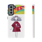 Colourful Artistic Wine Lady Samsung Galaxy Phone Case