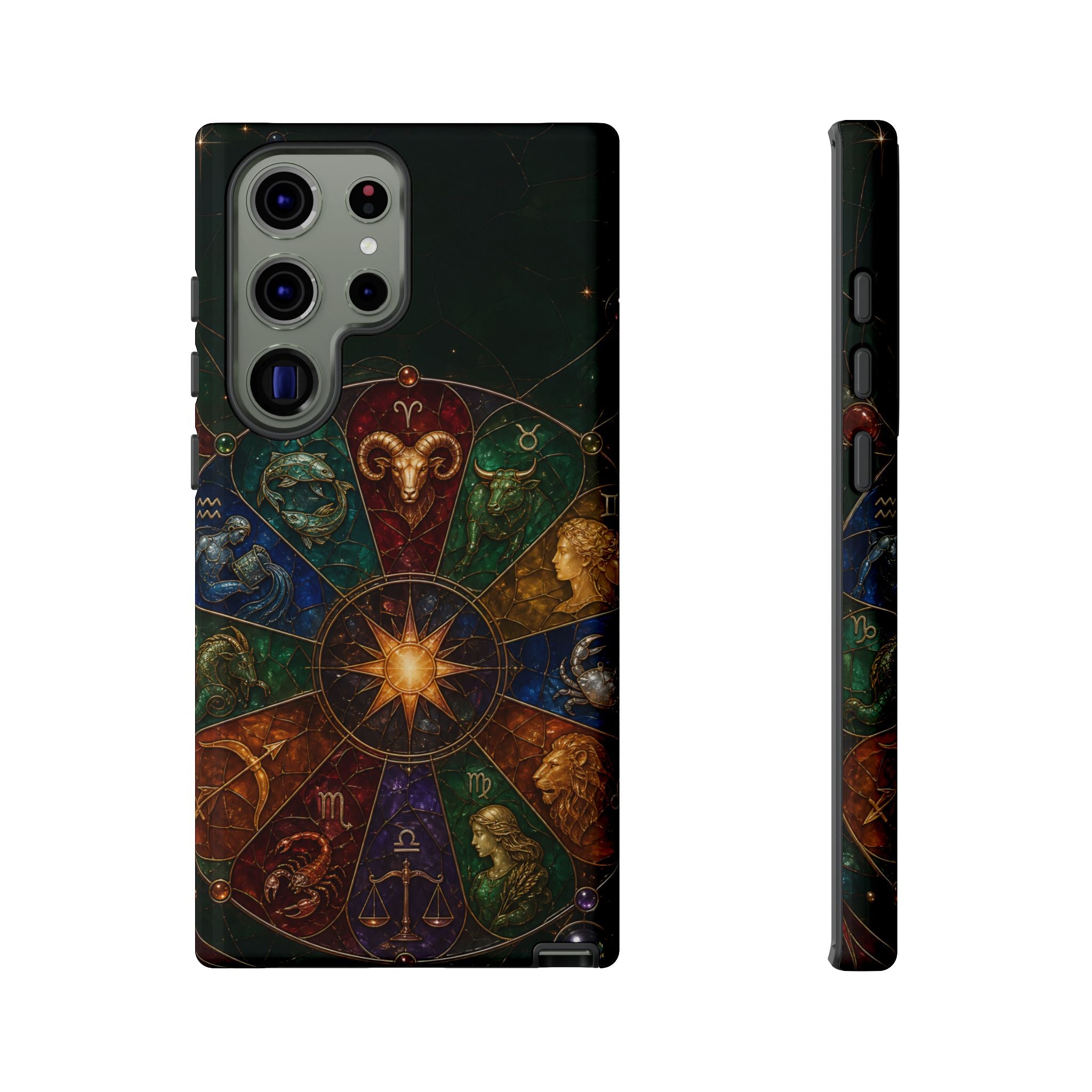Zodiac Wheel Samsung Galaxy Phone Case | Celestial Astrology Phone Case