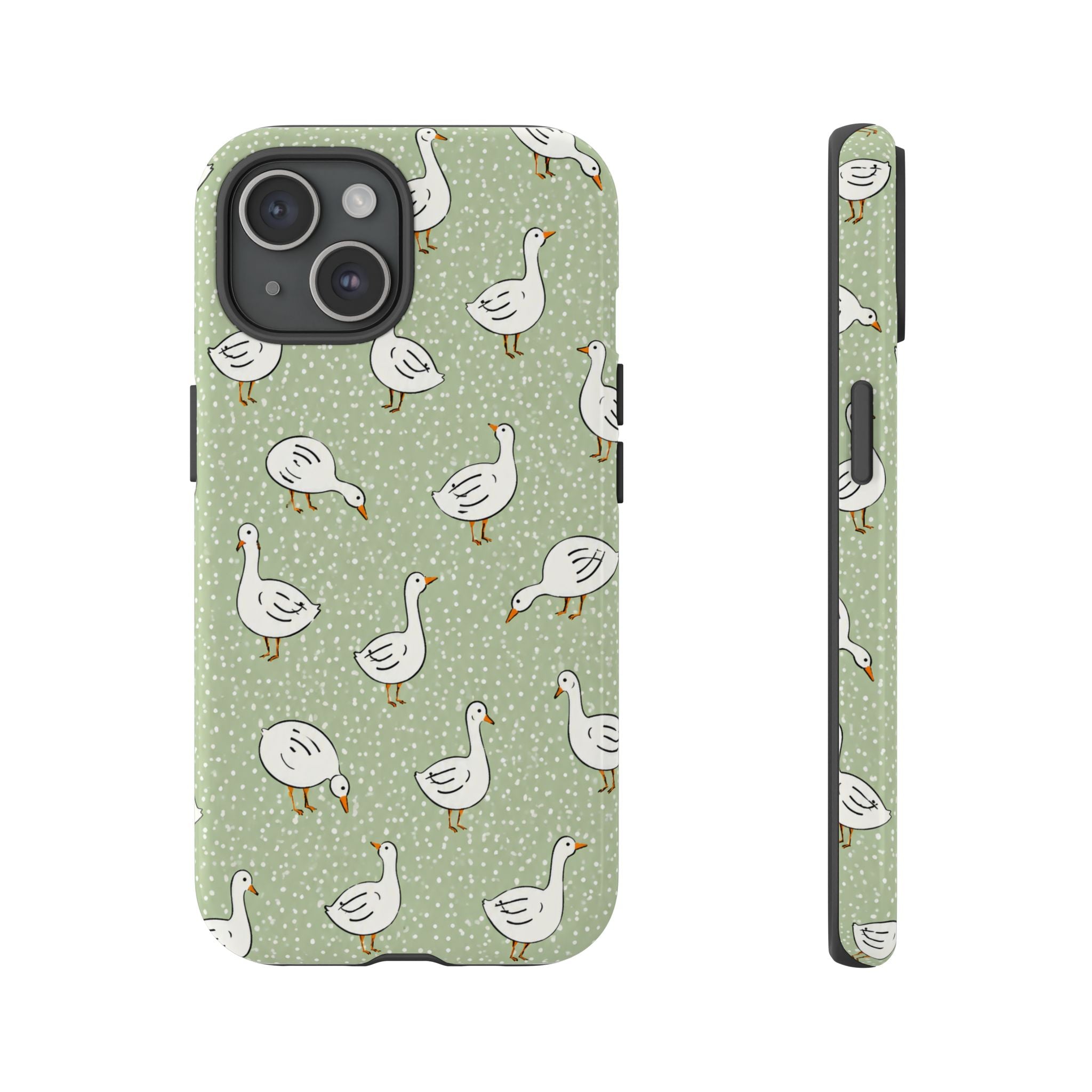 Goose iPhone Case | Cute White Goose Pattern Cover