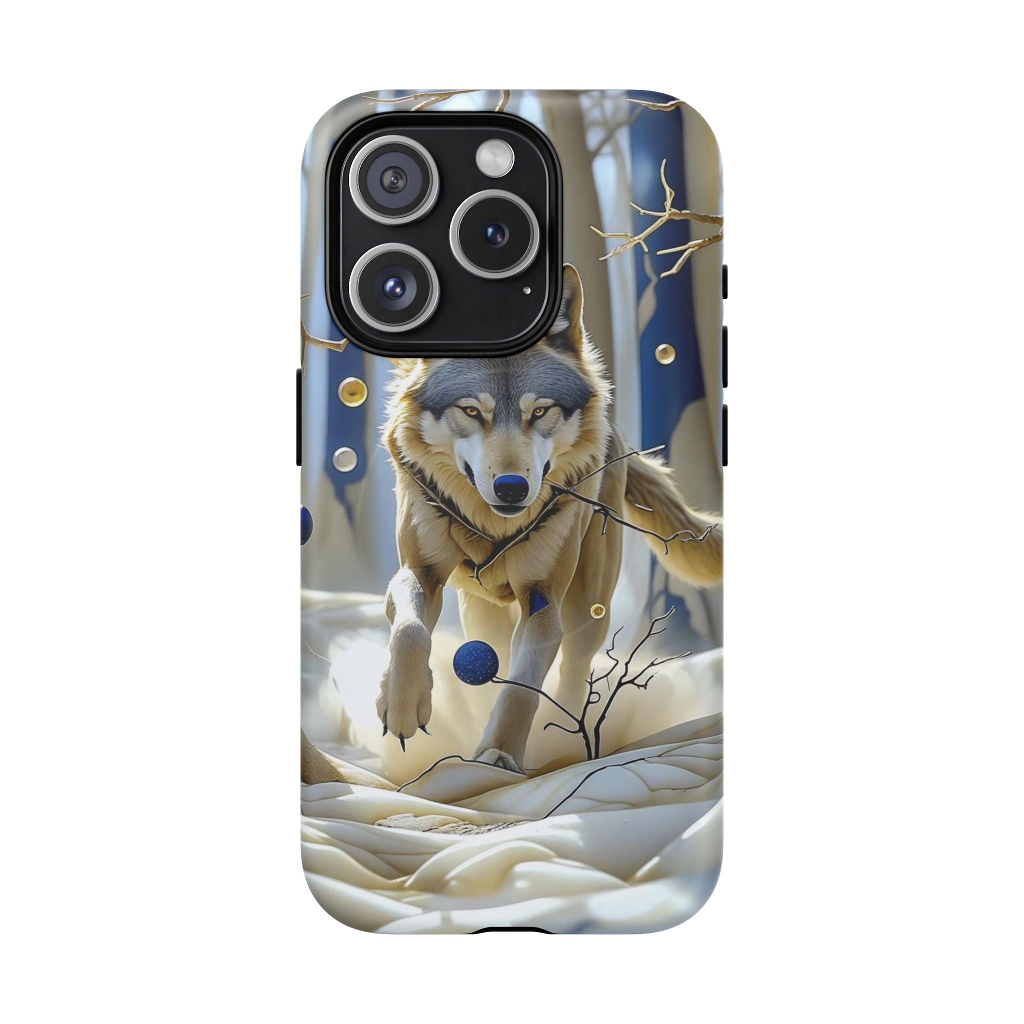 Wolf Running Tough MagSafe Protective iPhone Case