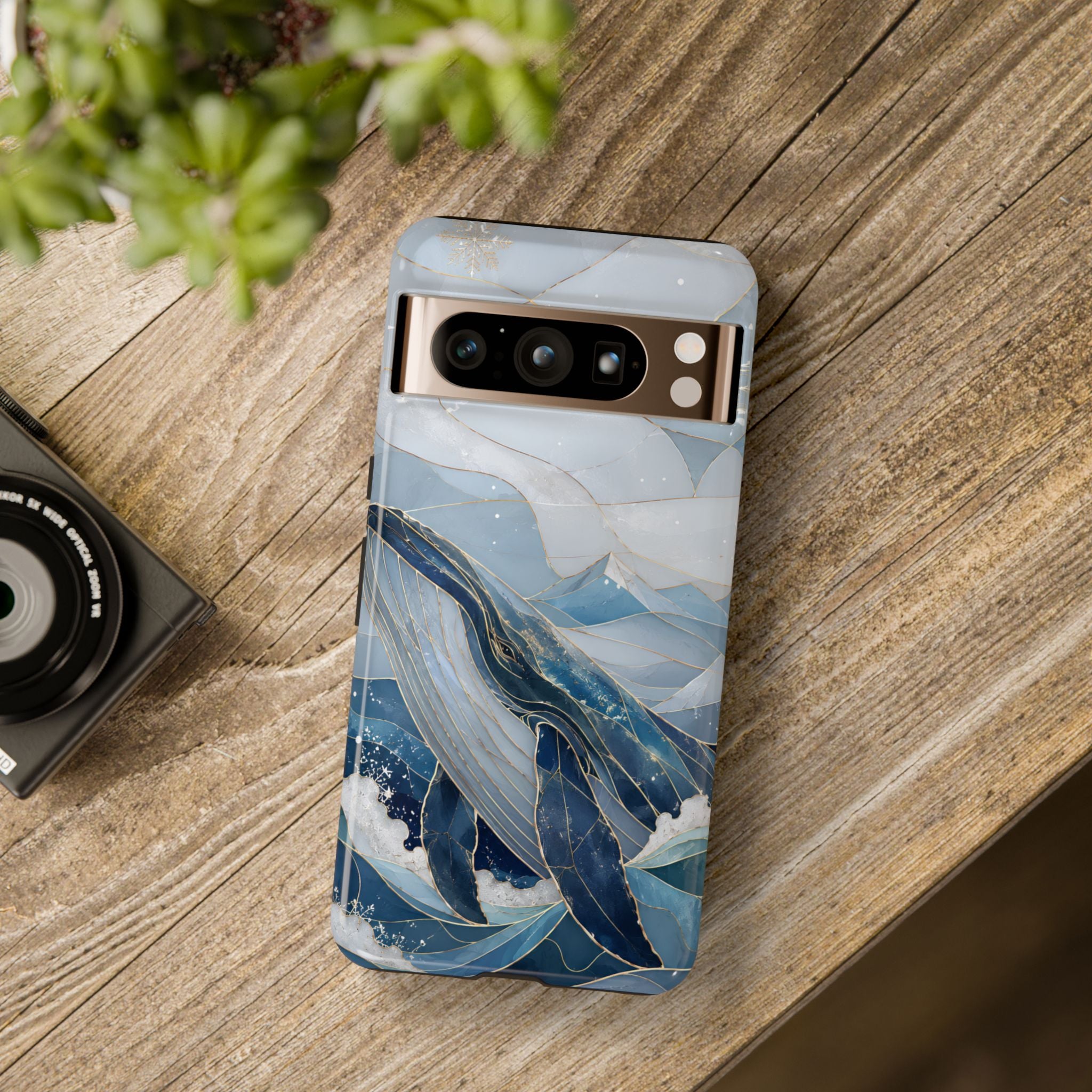 Blue Whale Google Pixel Phone Case | Ocean Wave Phone Case