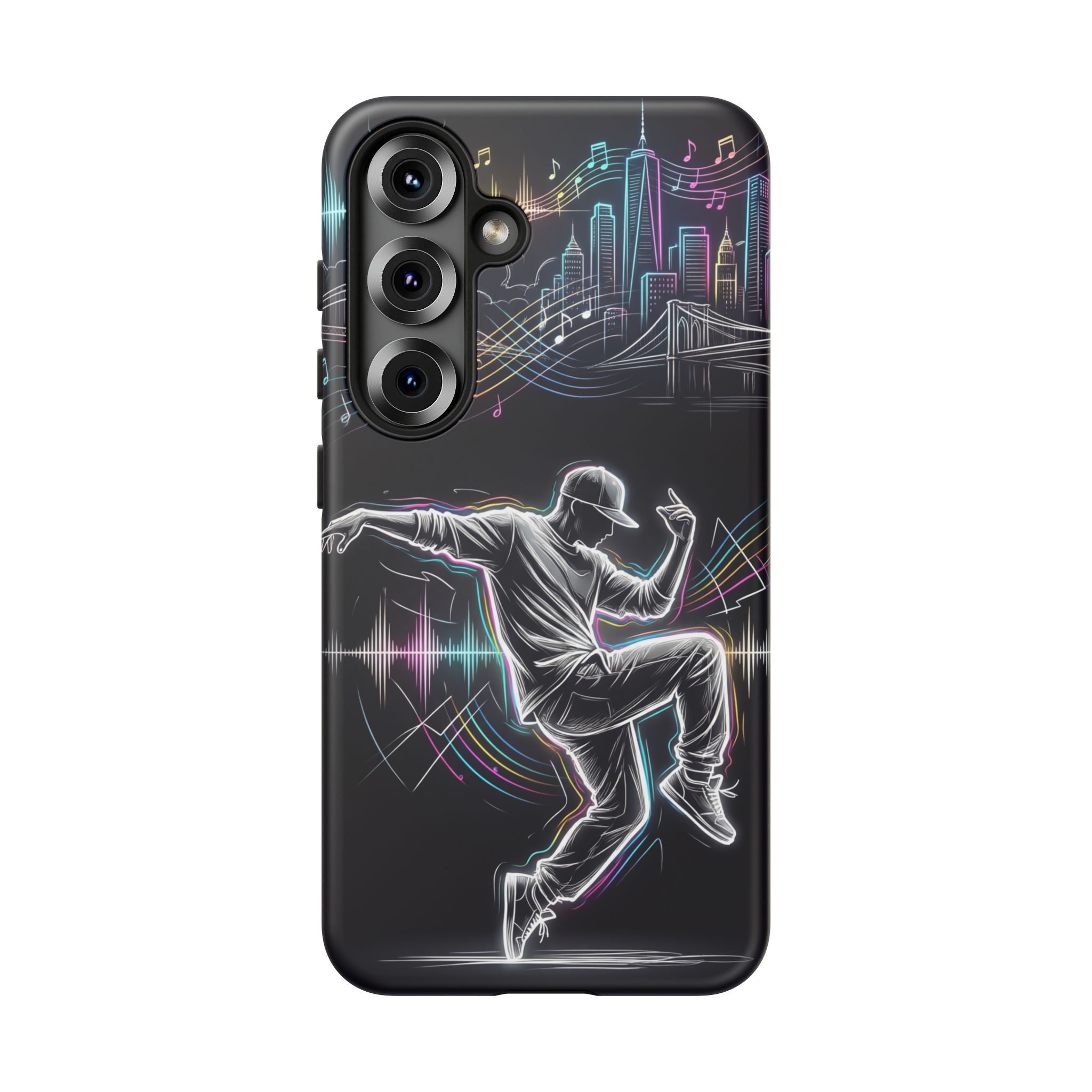 Dancer Neon Skyline Samsung Galaxy Phone Case