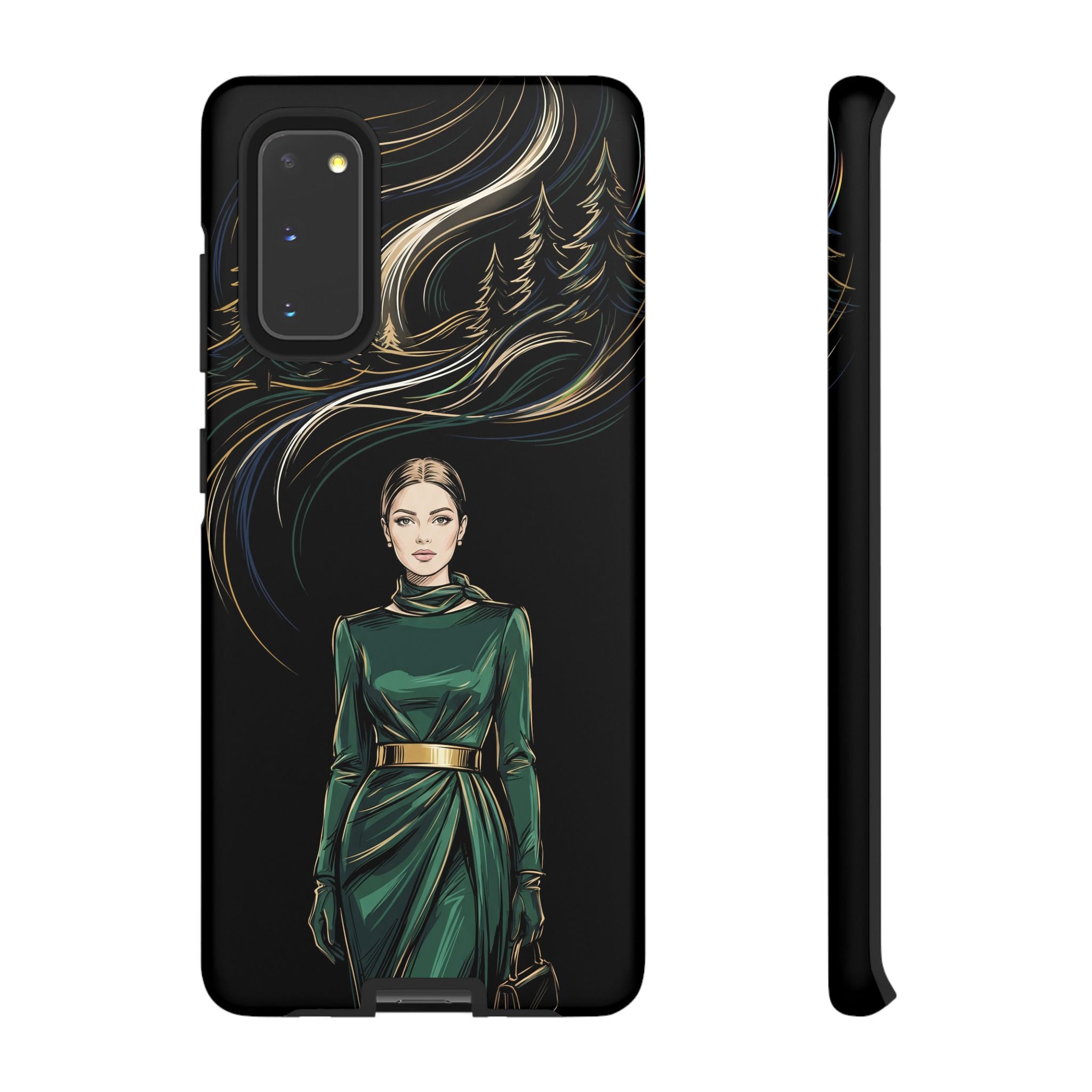 Elegant Forest Woman Samsung Galaxy Phone Case