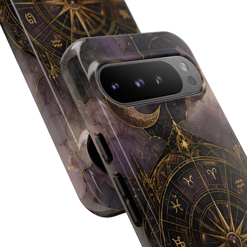 Vintage Astrology Compass Google Pixel Phone Case | Celestial Zodiac Phone Case