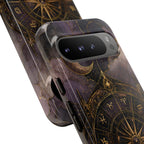 Vintage Astrology Compass Google Pixel Phone Case | Celestial Zodiac Phone Case