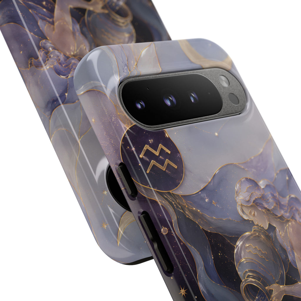 Aquarius Zodiac Google Pixel Phone Case | Celestial Astrology Gift