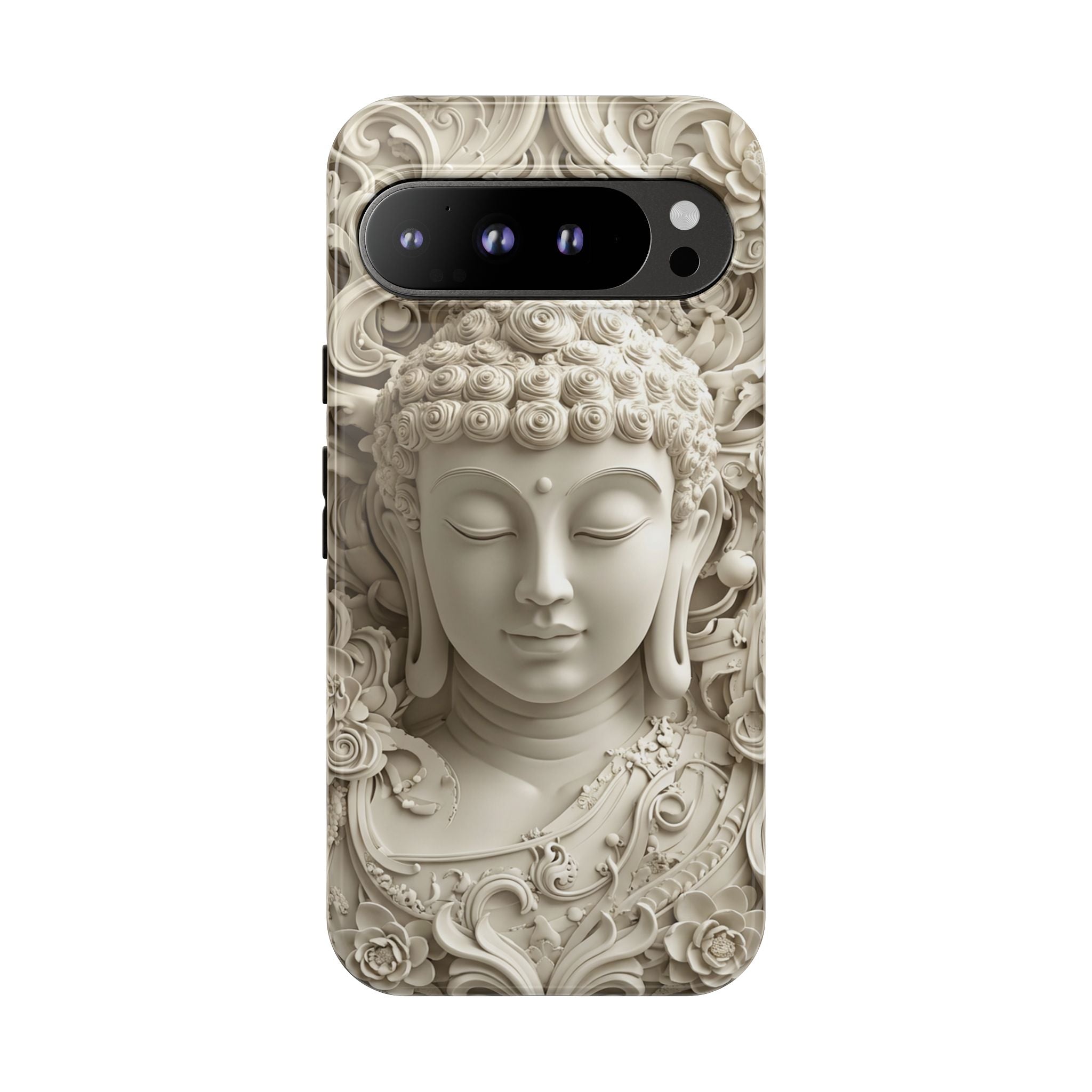 Buddha Relief Google Pixel Case — Serene Zen Protective Phone Cover