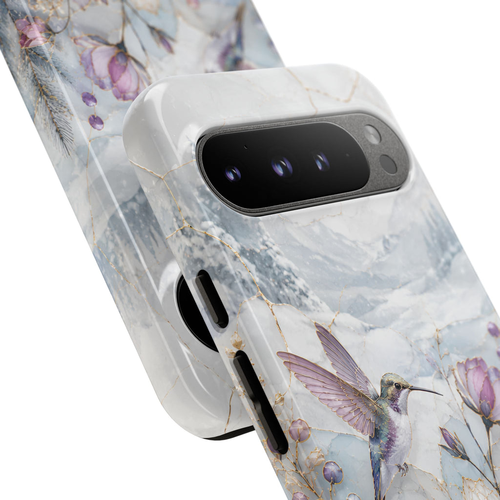 Hummingbird Google Pixel Phone Case | Vintage Floral Phone Case