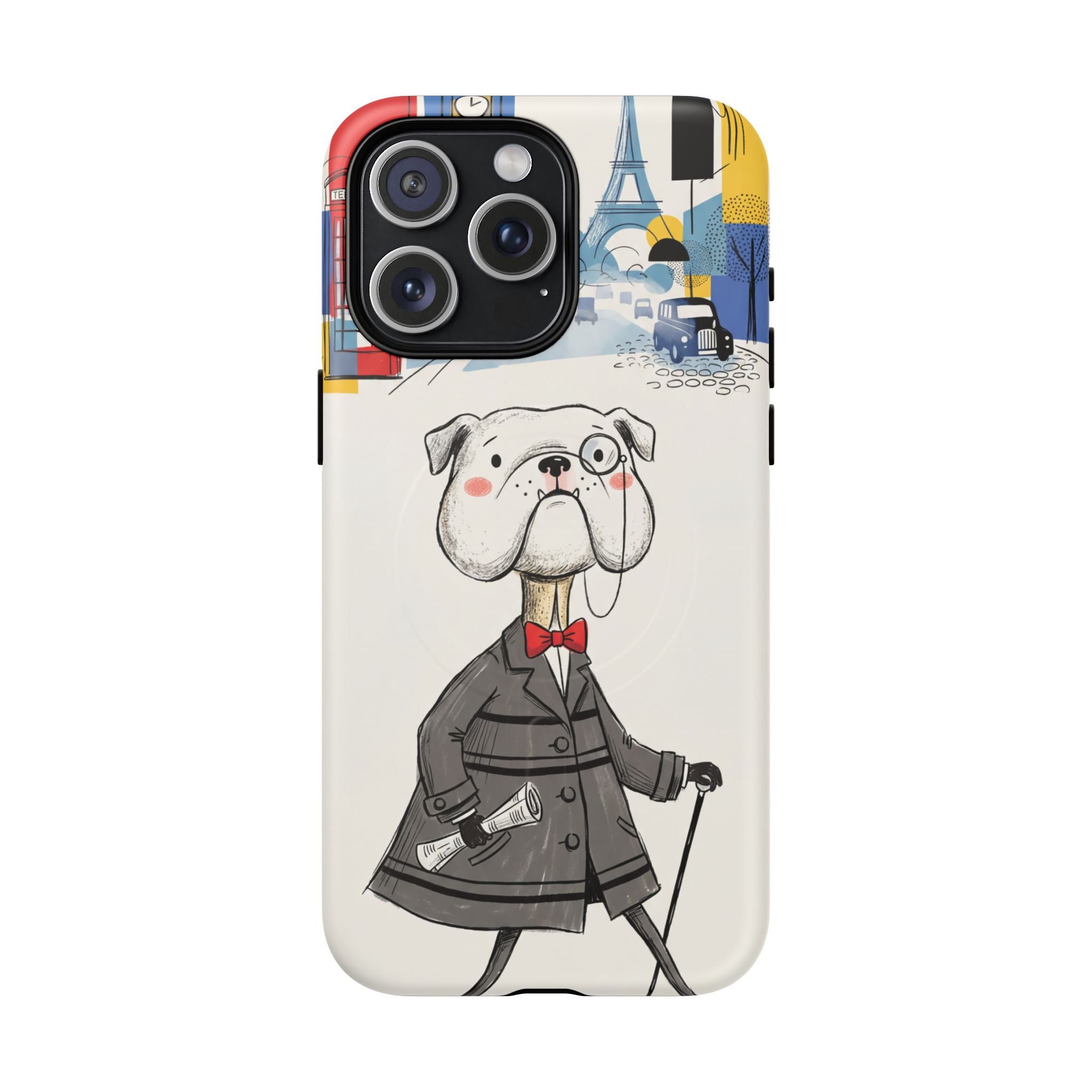 Vintage Dapper Gentleman Bulldog MagSafe iPhone Case