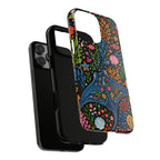 Manta Ray Floral iPhone Case | Colorful Underwater Sea Life Protective Cover