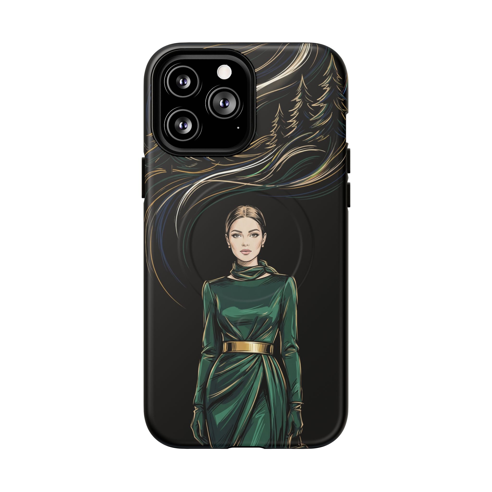 Elegant Forest Woman MagSafe iPhone Case