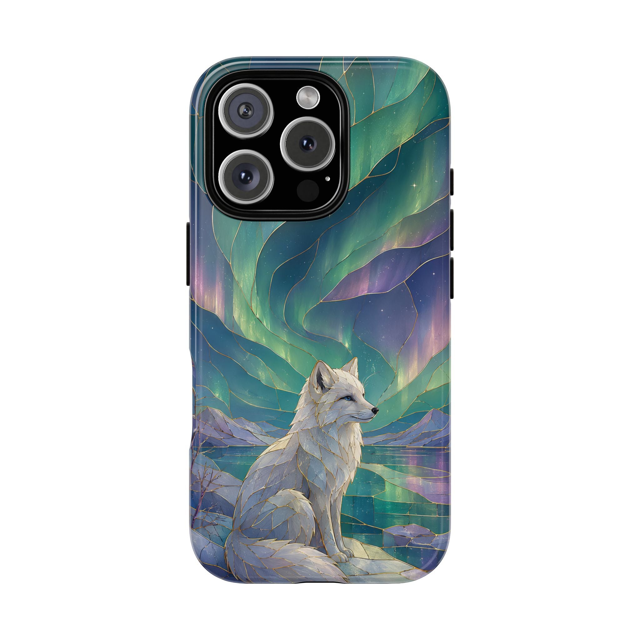 Arctic Fox iPhone Case | Northern Lights iPhone Case