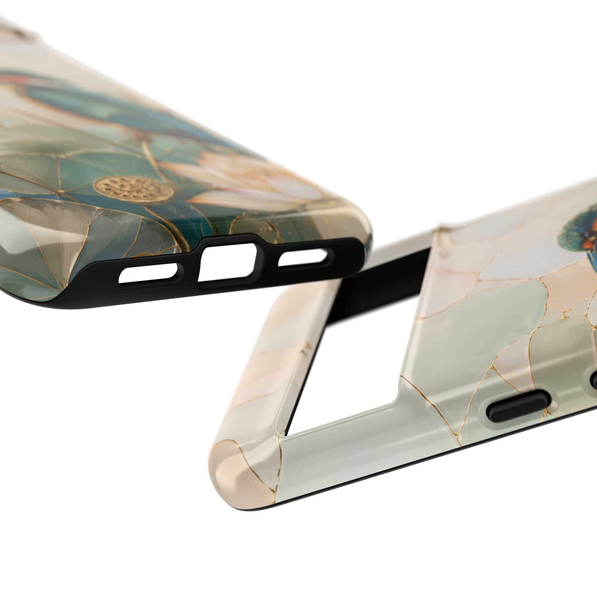 Kingfisher Google Pixel Phone Case | Lotus Flower Phone Case