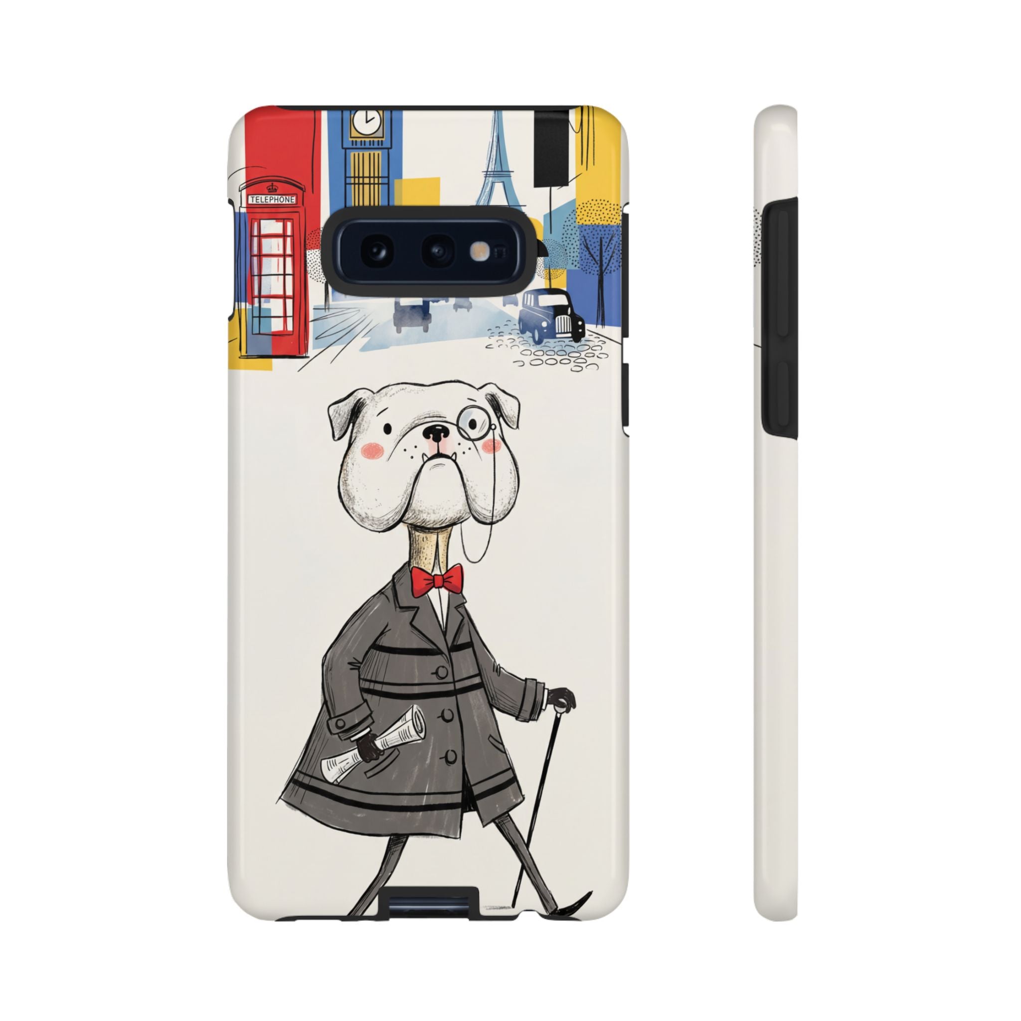 Vintage Dapper Gentleman Bulldog Samsung Galaxy Phone Case