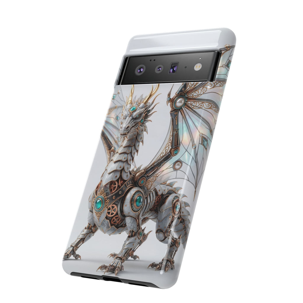 Steampunk Mechanical Dragon Google Pixel Case — Fantasy Armor Protective Cover