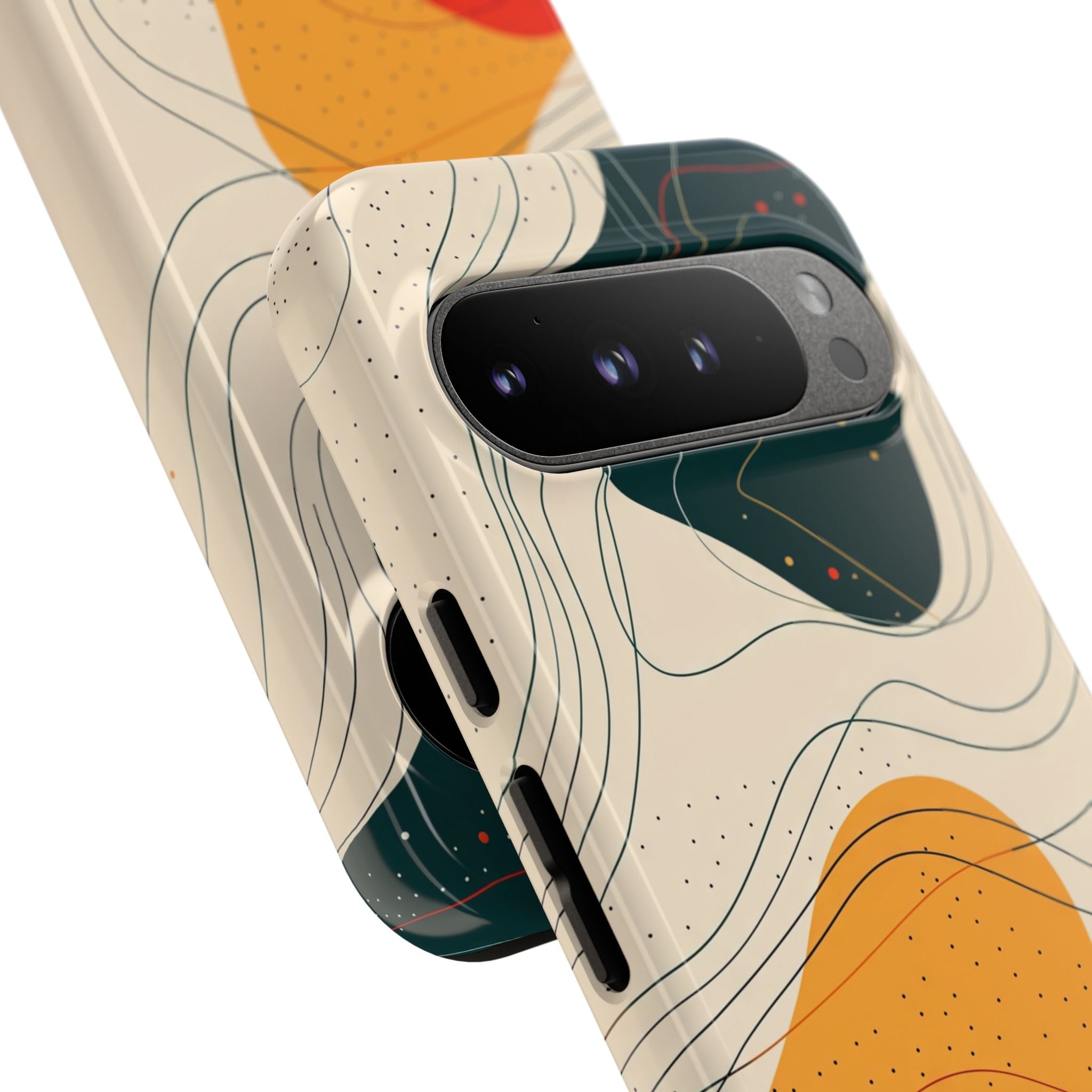 Abstract Retro Waves Google Pixel Case | Colourful Modern Art