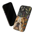 English Bulldog iPhone Case | Bulldog Dog Art Cover