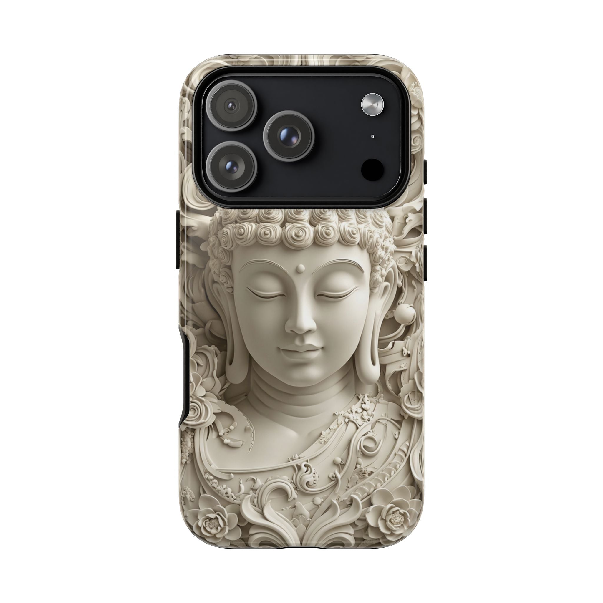 Buddha Relief iPhone Case — Serene Zen Protective Phone Cover