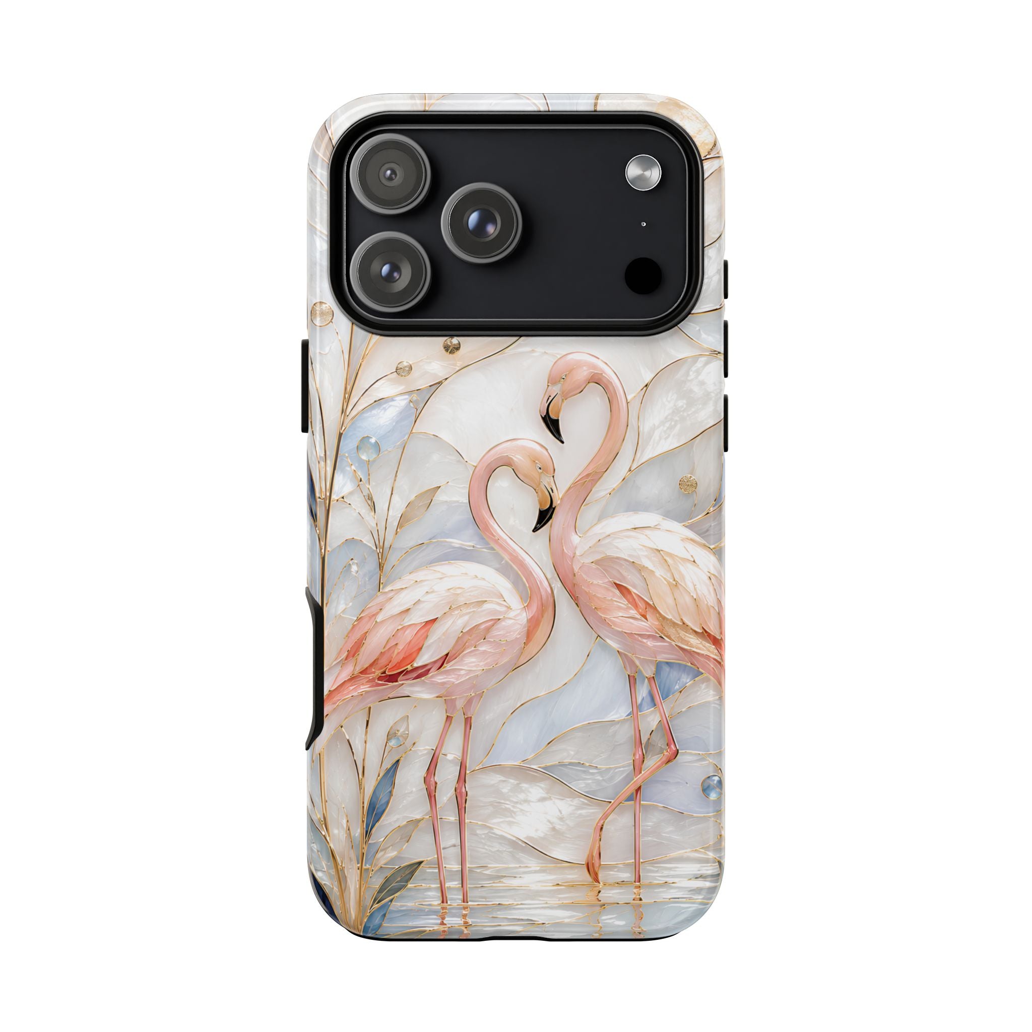 Flamingo iPhone Case | Stained Glass Bird Art