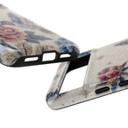 Custodia protettiva rigida per Google Pixel con Colibrì e Fiori | Cover vintage con peonie